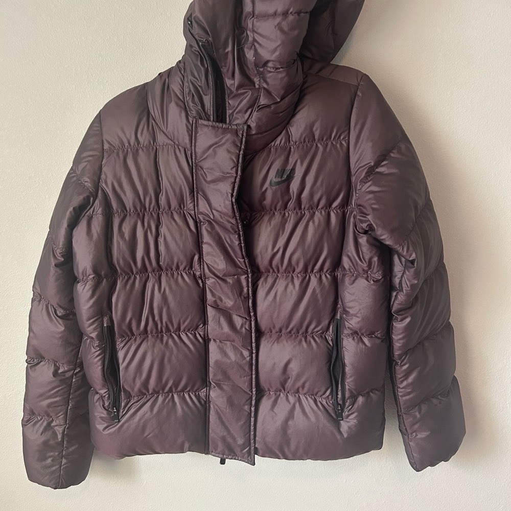 Purple fluffy Nike jacket